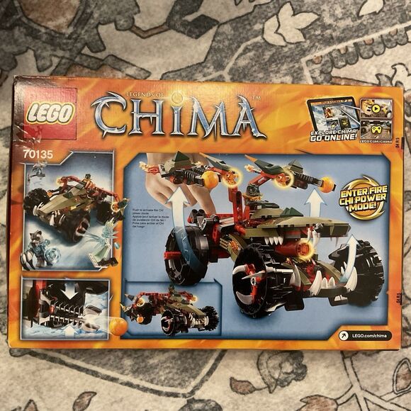 NISB LEGO CRAGGER'S FIRE STRIKER 70135 Set Legends of Chima Vornon Retired - Picture 2 of 7